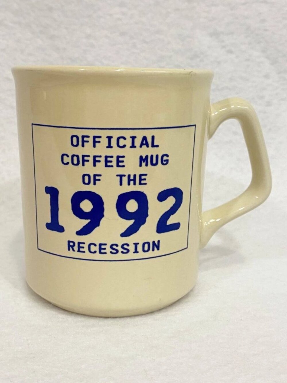 Share 1992 Recession Official Coffee Mug Recession-Buster Tip #3 Cartoon Ceramic